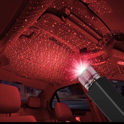 LEDCARE USB Star Projector Night Light, Portable Adjustable Romantic Red 