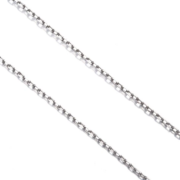 Auténtico Collar de Cadena Cartier con Dije 2C 50cm Oro Blanco 18K 750 Foto 2 de 3