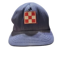 Purina Graphic Blue Baseball Cap Hat Snapback Vintage Stylemaster Made In USA