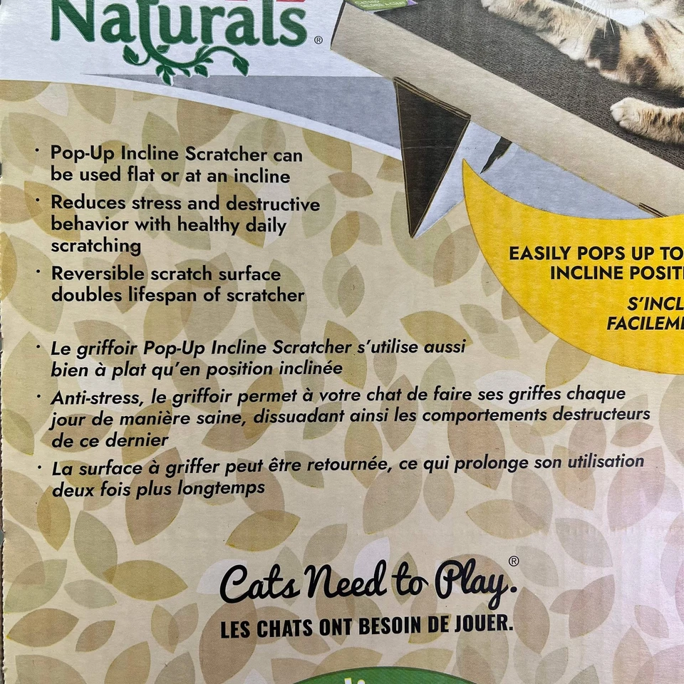 KONG (PAQUETE DE 2) Naturals Pop-Up Incline Rascador con hierba gatera 19" x 10" x 1" CS11 Foto 4 de 4