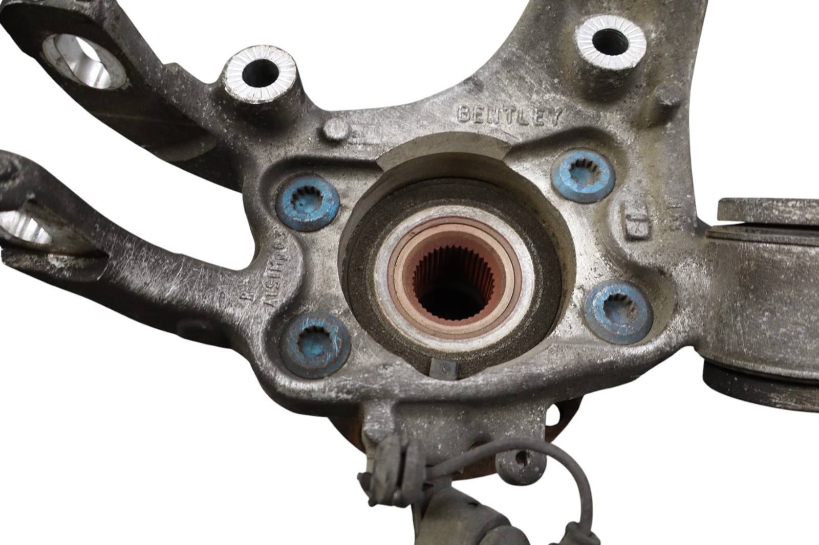03-13 Bentley Continental GTC Rear Right Side Spindle Knuckle Hub Oem