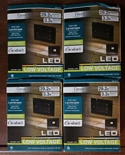 (4) Patriot Lighting Creston II Low Voltage LED Deck Landscape Lights 5" x 3.5"