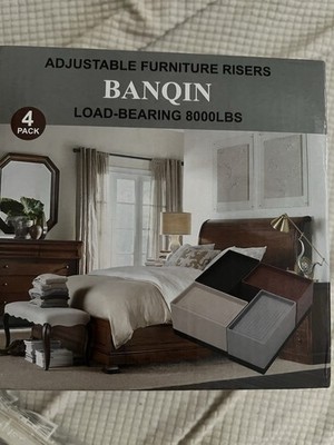adjustable furniture levelers Risers Banqin Load Bearing 8k Lbs