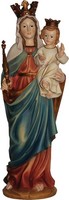 Heiligenfigur Madonna 22 Cm Handbemalt Polyresin Mit Krone Deko