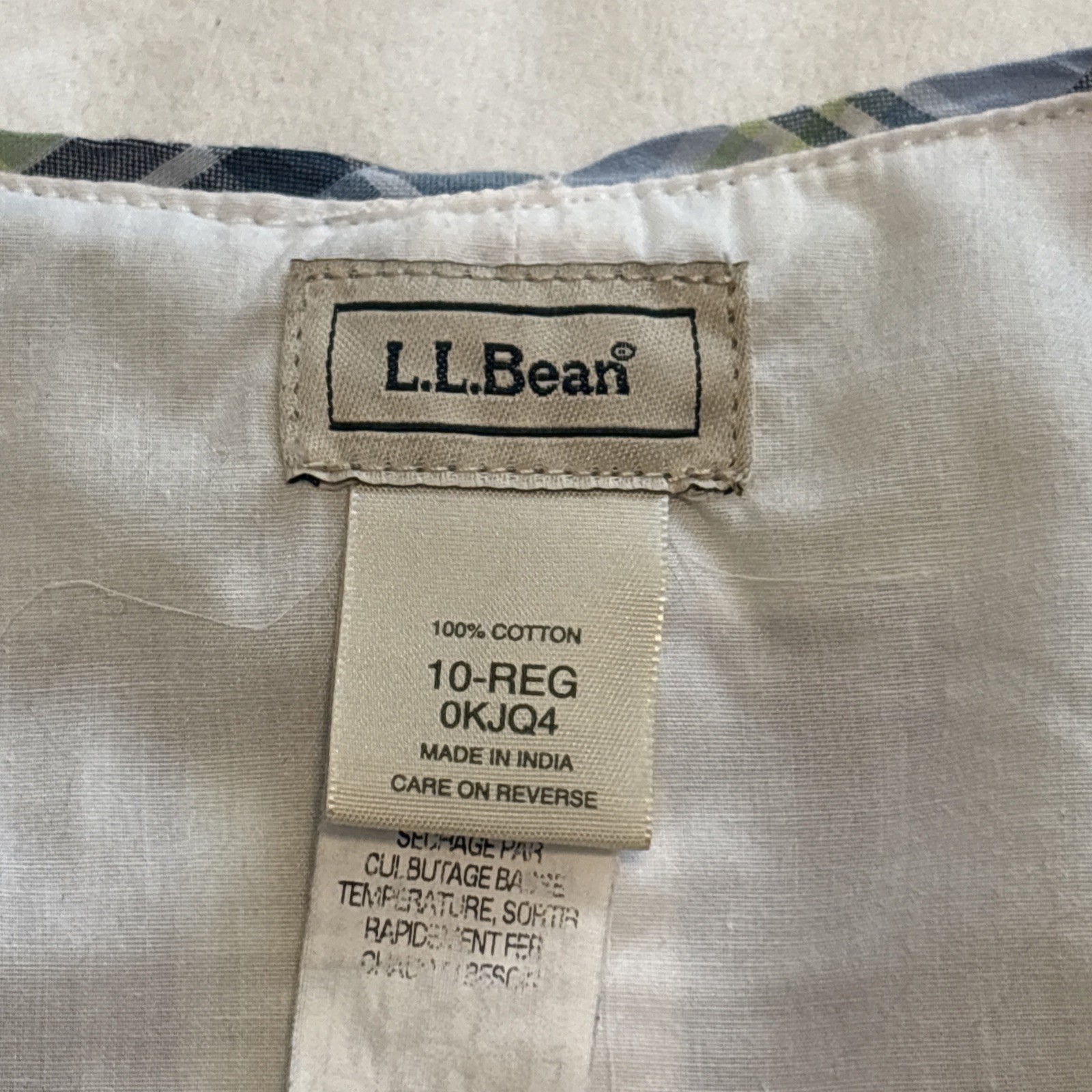 LL Bean Patchwork Cotton Madras Plaid Sleeveless … - image 7