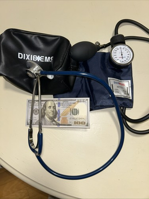 #ad Dixie EMS ZHE920 Blood Pressure and Stethoscope Kit Black $14.50