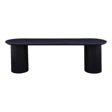 Moe's Home Collection Povera Dining Bench Black Wood Dining Benches
