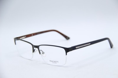 NEW HACKETT LONDON HEK1203 02 BLACK BROWN BLUE AUTHENTIC FRAMES EYEGLASSES 56-16