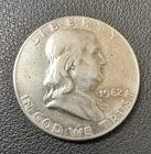 1962-D Franklin Half Dollar 90% Silver Denver Mint Raw Ungraded