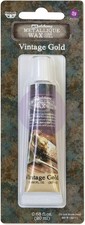Prima Marketing Finnabair Art Alchemy Metallique Wax .68 Fluid Ounce-Vintage Gol