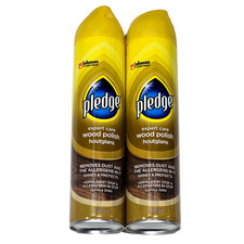 2 Pack Pledge Expert Care Wood Polish Removes Dust Classic 250ml Spray