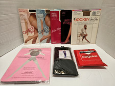 Vintage Pantyhose/Thigh High Mixed Lot Of 8; All Sizes/Colors/Brands; NEW