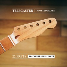 Telecaster Neck – Roasted Maple | 22 Stainless Steel Frets | Nitro Satin Finish