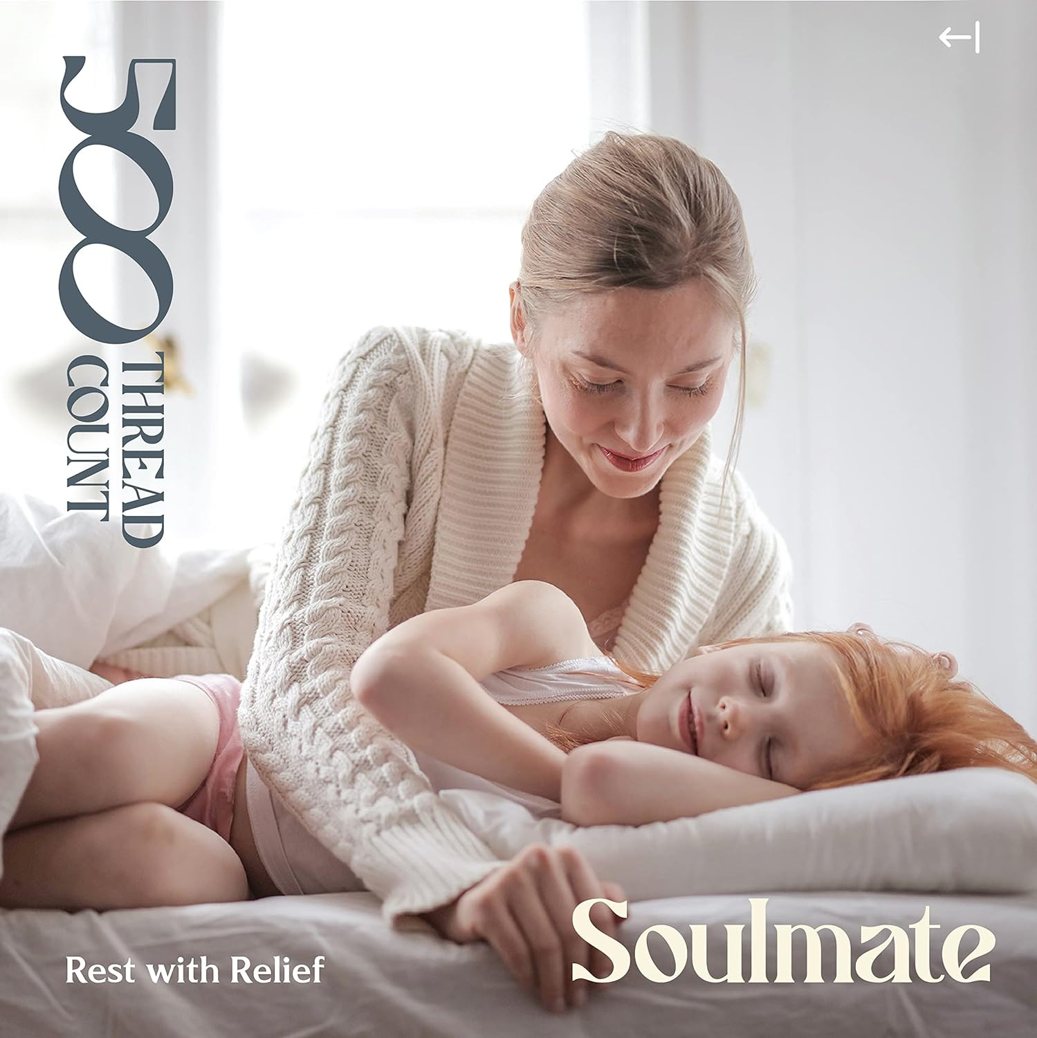 Mayfair Linen 100% Cotton Queen Fitted Sheet Only - 500 Thread Count Cotton