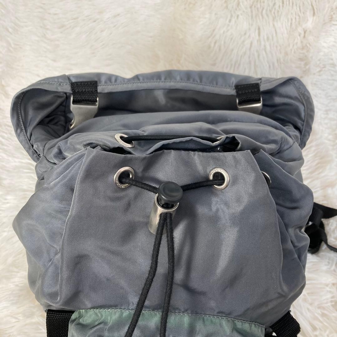 Prada Testo Nylon Drawstring Triangle Logo Backpa… - image 7