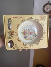 Vintage Royal Doulton Bunnykins Nursery Set 1981 Made In England with Box