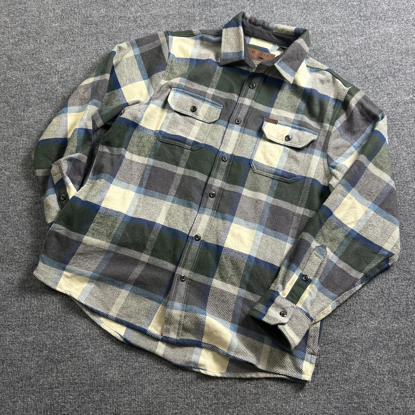 Orvis Shirt Mens Large Green Plaid Flannel Button Up Outdoor
Opens in a new window or tab