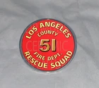 KMG-365 SQUAD 51 EMERGENCY FIRE FIGHTER    1" lapel pin with bonus