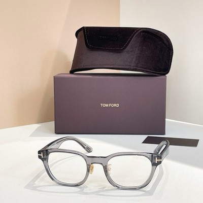 TOM FORD TF6020 Clear Gray Frame Clear Lens Eyeglasses 49 21-145