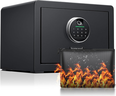 1.0 Cubic Feet Fireproof Home Safe with Fireproof Document Bag