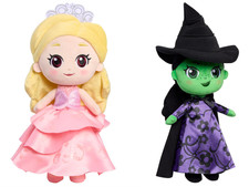 Universal Studios Wicked For Good Wizard Of Oz Glinda  Elphaba Plush IN HAND 