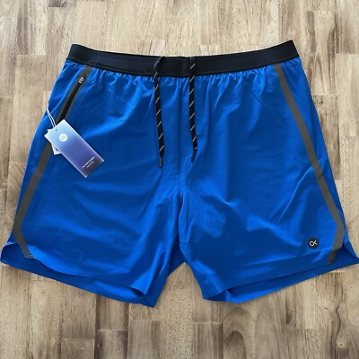 Outerknown Endurance Lined Volley Shorts Mens Size XL Royal Blue