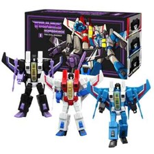 Flight Team 3pcs G1 Starscream Thundercracker Skywarp Action Figure Toy 5" Gifts