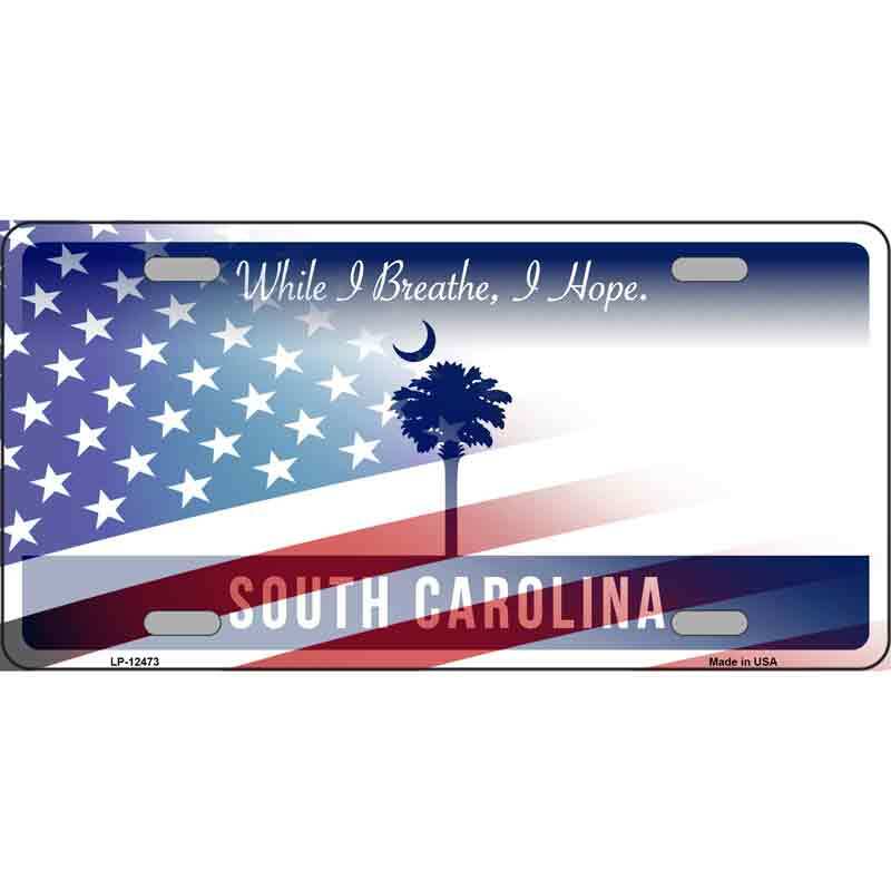Autoaufkleber USA South Carolina Flagge – Ca. 8 X 8 Cm, Wetterfest, UV-beständig