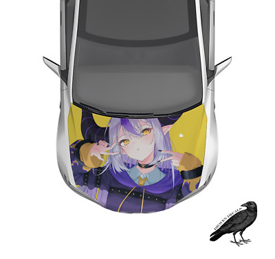La+ Darkness V2 Vtuber Anime Hood Wrap Weatherproof Vinyl Car Decal 50'' X 65''