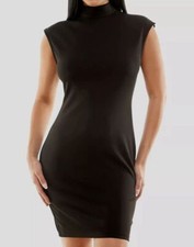B Darlin Women's Junior's Black Ponte Mock-Neck Dress Size 0
