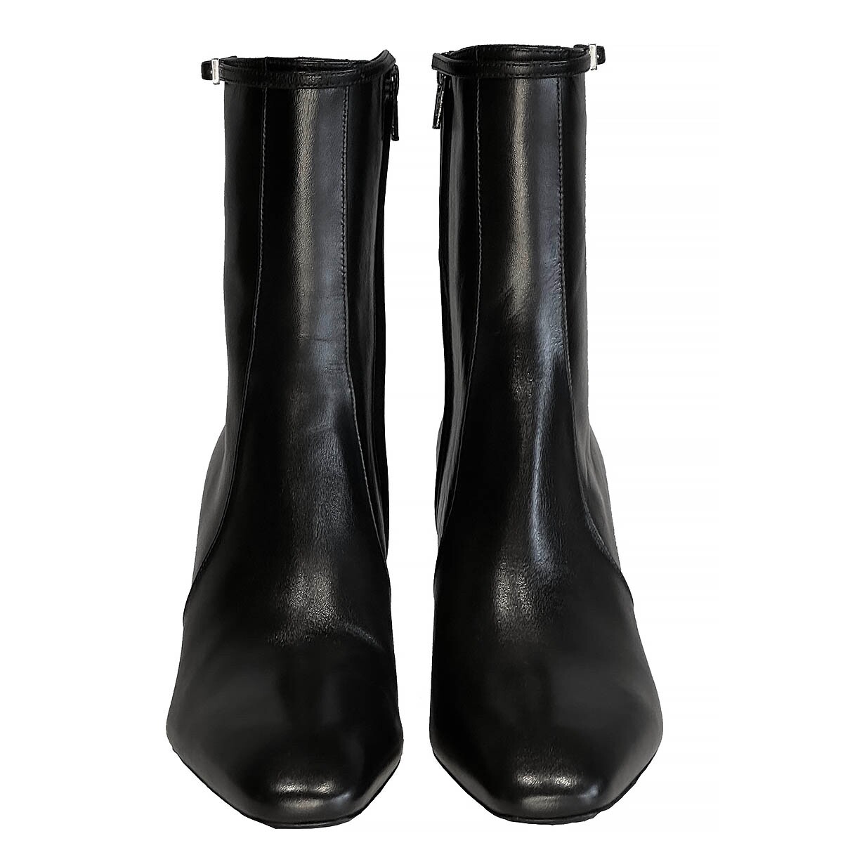 Saint Laurent BETTY 70 レザーアングルブーツ 69211 auth SAINT LAURENT black leather BETTY 70 Ankle Boots