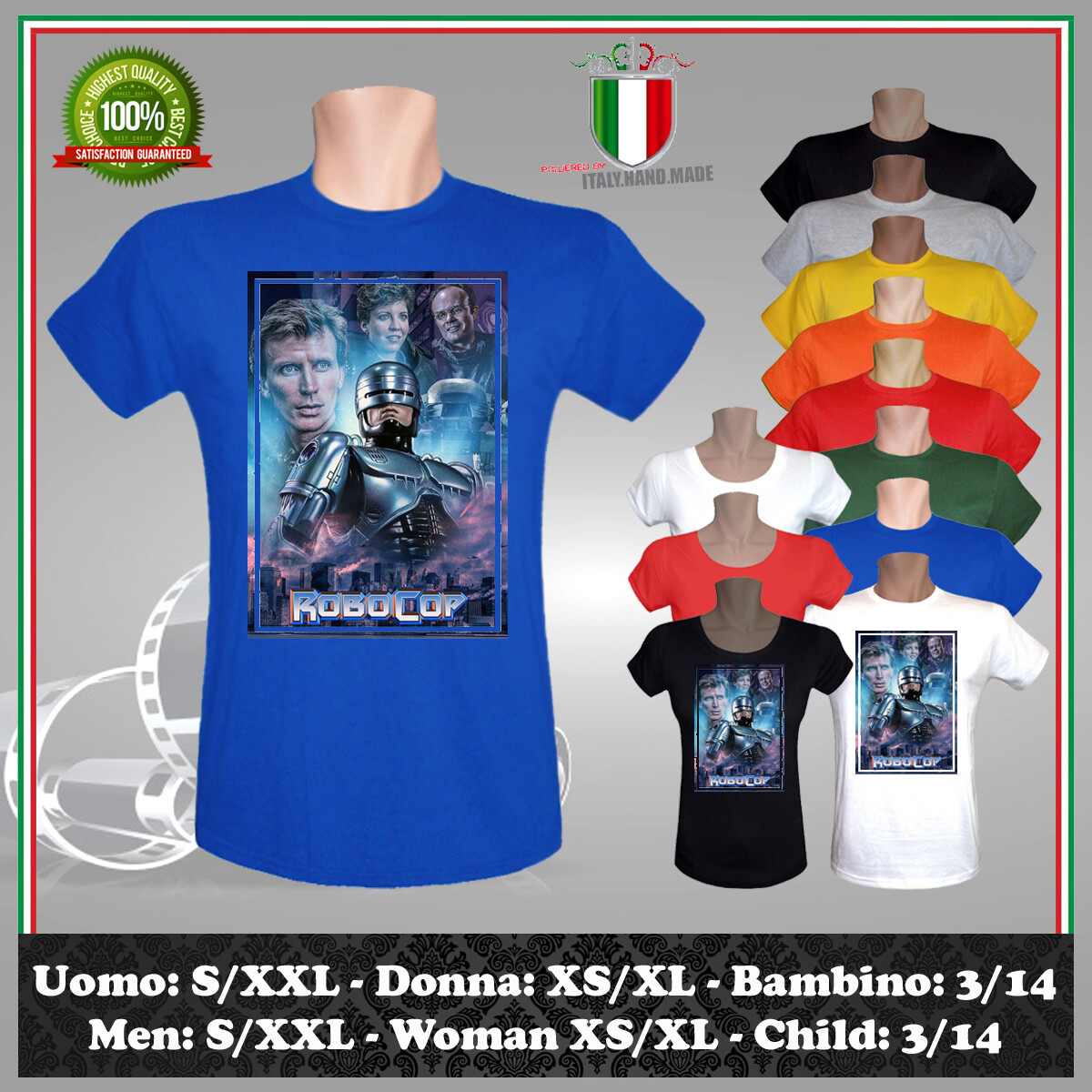 ROBOCOP T-SHIRT INSPIRIERT KULTFILM 1987 OCP MURPHY 80s 2026 HERREN DAMEN KIND