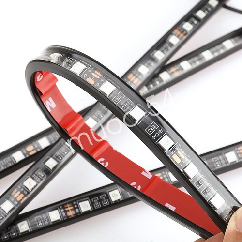 4X RGB Moto ATV 36LED Neón Bajo Resplandor Acento Tira de Luz Control de Música - Imagen 10 de 11