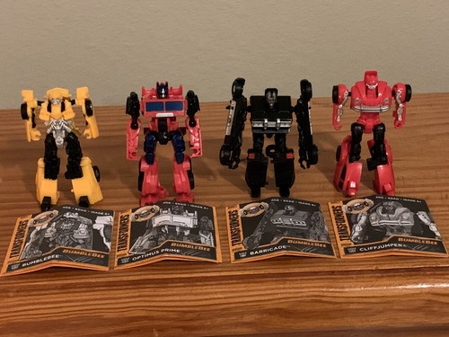 Transformers 3” 4 Pcs Bummblebee, Cliffjumper, Barricade, Optimus, OUT OF BOX - Picture 2 of 12