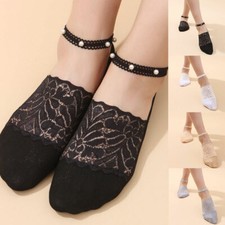 3 PCS Short Socks Girls Lace earl Floral Ankle Socks Thin Breathable Summer