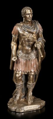 Gaius Julius Cäsar Figur - Veronese Statue bronziert Sammlerfigur Römer