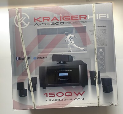 KRAIGERHIFI A-S2200 COMPLETE 6 PIECE SURROUND SYSTEM