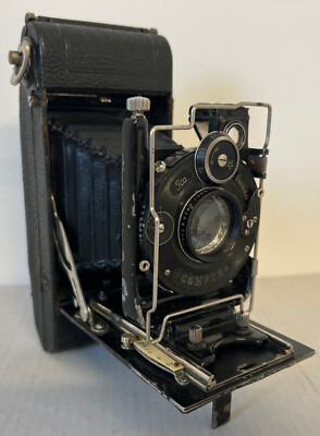ICA Dresden Compur Folding Camera　レトロカメラ Rare Ica Dresden Compur Vintage 1920s Folding Film Camera in Good