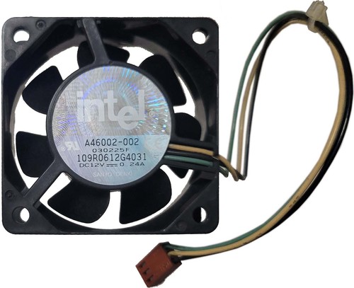Fan Muffin Cooling DC 12V DC12V 12VDC 60mm 60x60x25 Intel A46002-002 - Picture 2 of 3