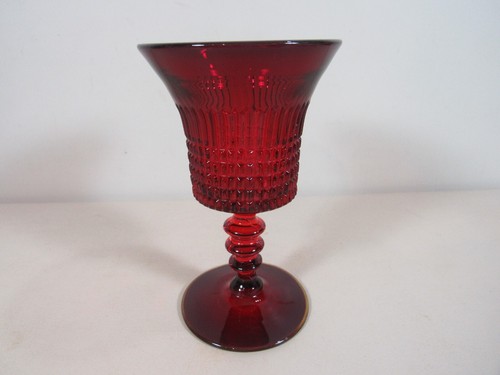 Group Lot of 14 Fenton Ruby Red "Lincoln Inn" Goblets Water Glasses - Picture 2 of 3