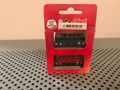 Rare Schuco Junior Line Twin Pack, Two VW Buses, 1:72 Scale Diecast - Picture 3 of 5