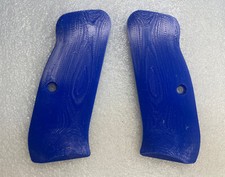 CZ 75, 85, SP-01 full size pistol grips Blue plastic Made In USA!