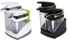 Casabella Sink Sider Duo With Sponge Storage for Dish & Hand Soap Black/White