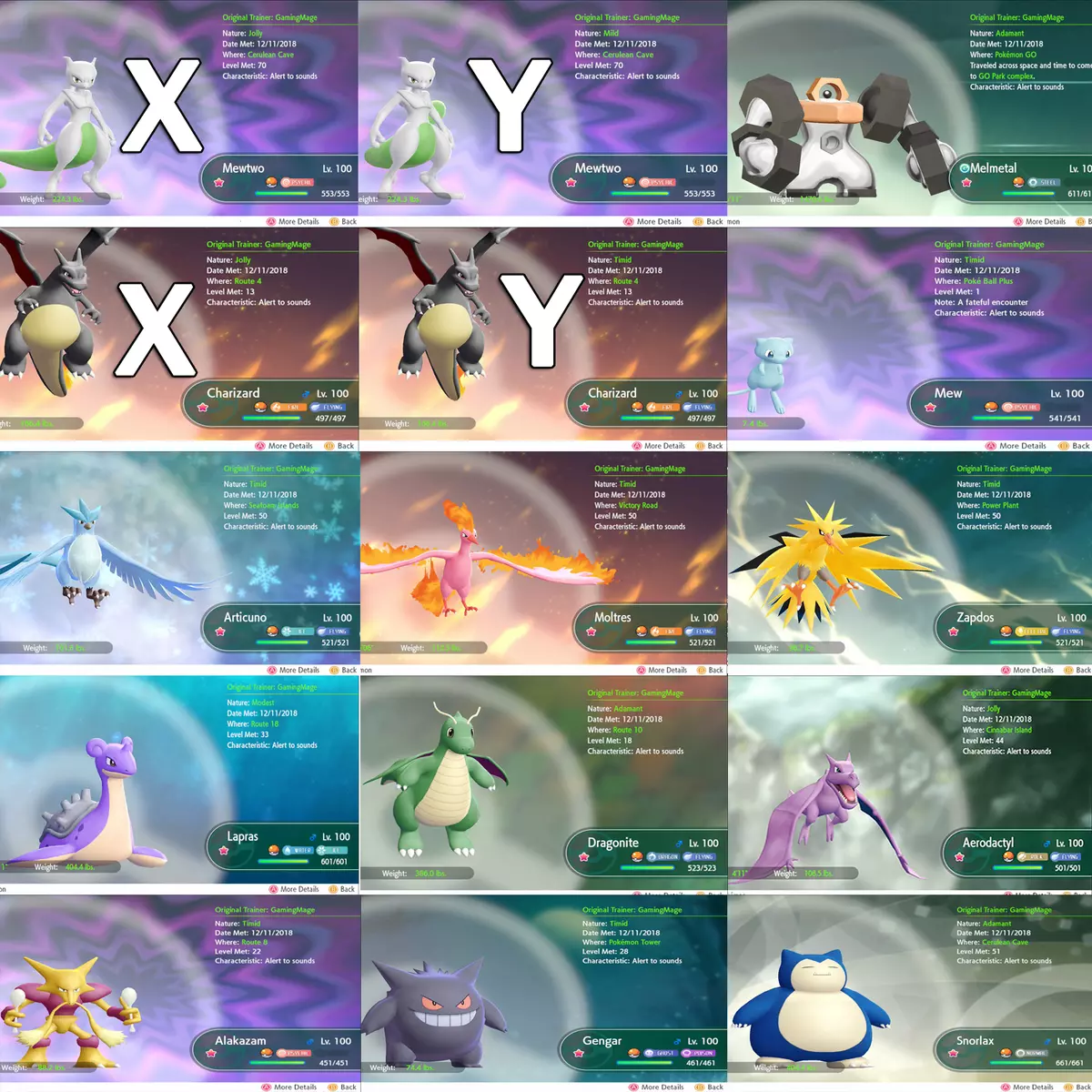 Pokemon Let's Go Pikachu/Eevee PICK ANY x1 SHINY ALL KANTO