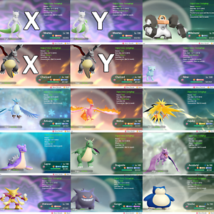 Pokemon Lets Go Pikachu Eevee Alle 151 Shiny Pokemon 6iv Max Av Battle Ebay