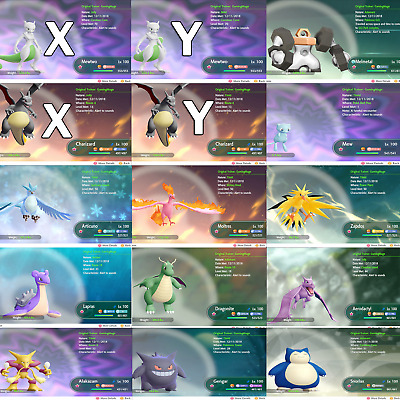 Pokemon Lets Go Pikachu Eevee All 151 Shiny Pokemon 6iv Max Av Battle Ebay