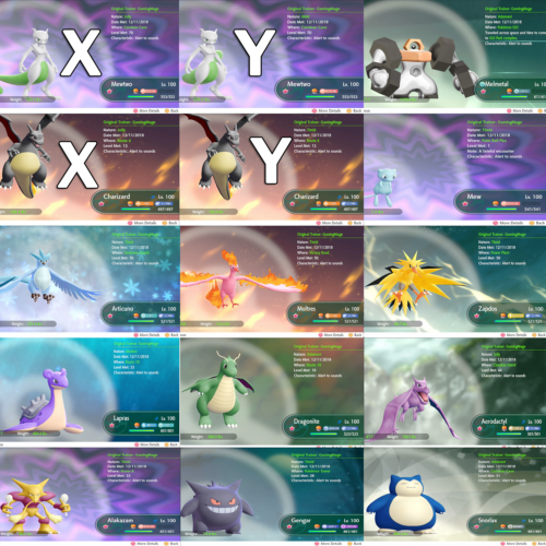 Pokémon Lets Go Pikachu & Évoli tous les 153 Pokémon brillants 6IV Max AV prêts au combat - Photo 1 sur 1