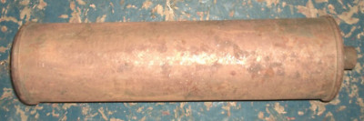 Muffler...21'' in Length...Ends are...1  3/8'' and 1 7/8'' Diameter