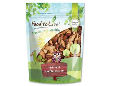Dry Roasted Brazil Nuts - Non-GMO, Kosher, Vegan - by Food To Live