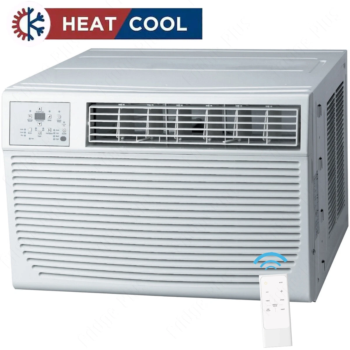 8000 BTU Window AC Unit w/ 3500 BTU Heater, 115V Home Air Conditioner w/  Remote | eBay